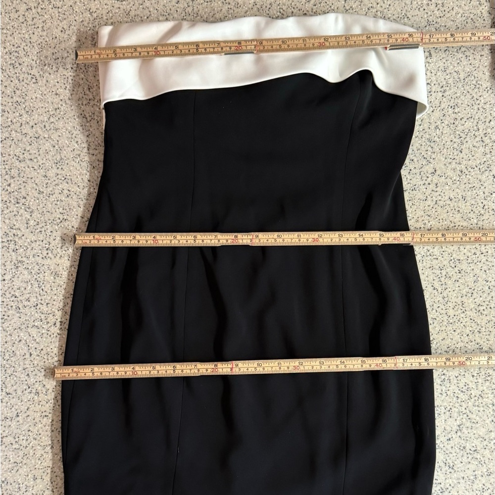 Jay Godfrey x Revolve black and white floor length gown.Oversized bow.Size 10 - Picture 4 of 10
